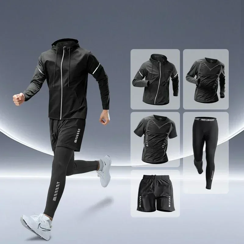 New Gear Running - Conjunto de Fitness Masculino para Corrida,