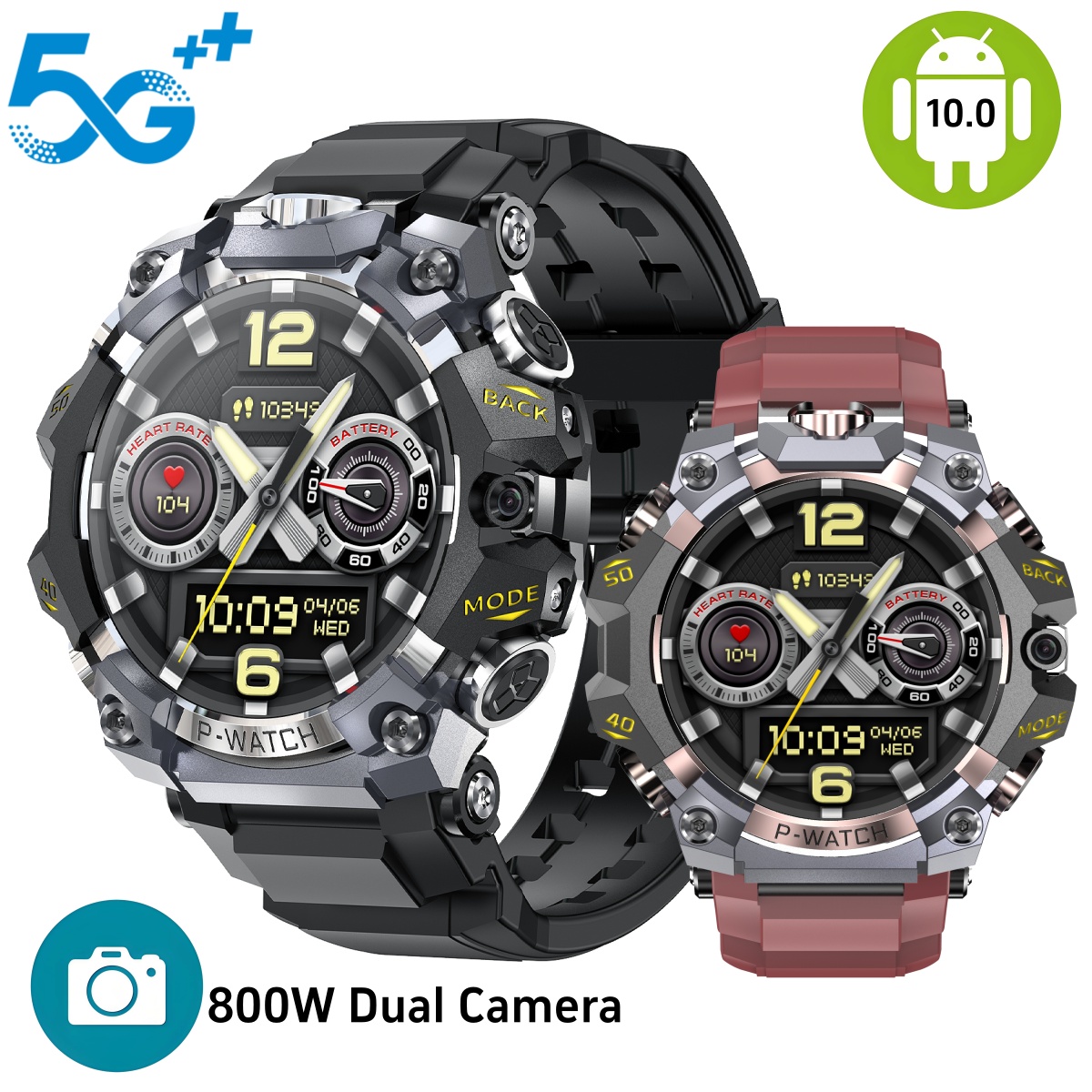 Gps Running Watch - Smartwatch Q668 Android 10.0 1.95 polegadas