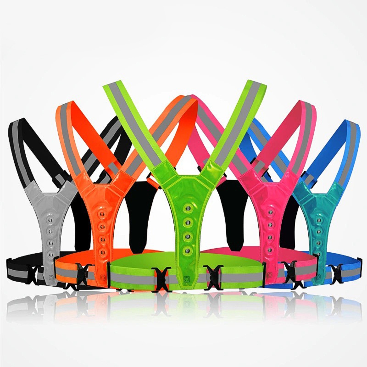 Running Gear For Night - Colete de segurança LED ajustável para