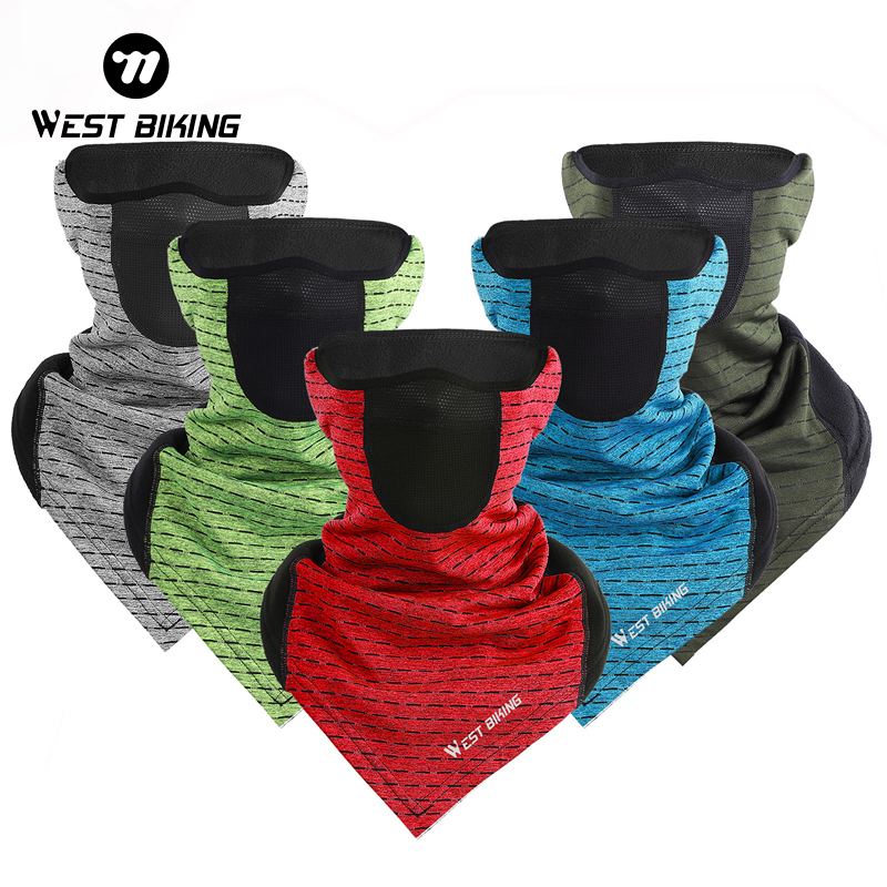 Running Gear Winter - WEST BIKING-Windproof Fleece Ski Mask, Neck