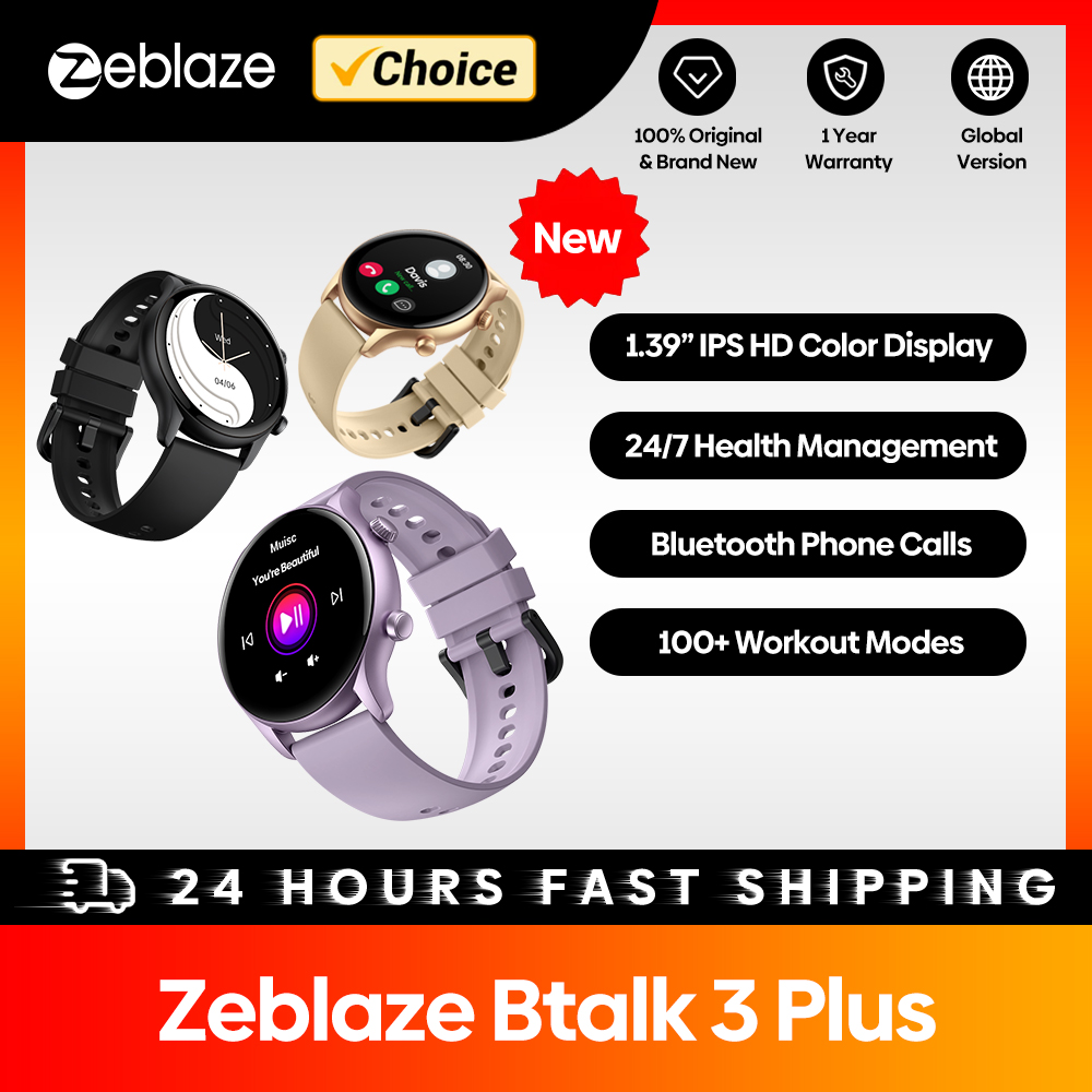 Gps Running Watch - Zeblaze-Btalk 3 Plus Smartwatch para Homens