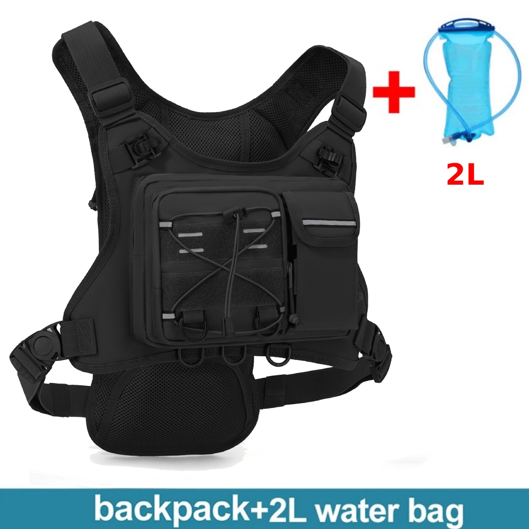 Running Gear Storage - Colete Tático Multifuncional para Homens, Mochila
