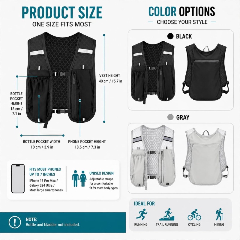 Colete Refletivo Leve para Cor - Running Gear Storage avaliação e preço