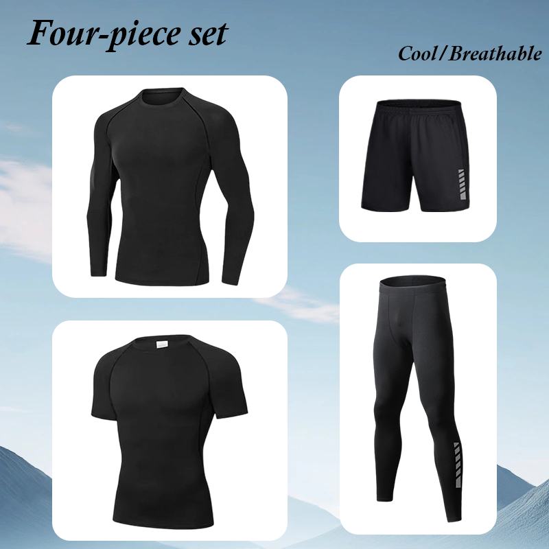 Conjunto de Fitness Masculino  - Running Gear Long Sleeve avaliação e preço