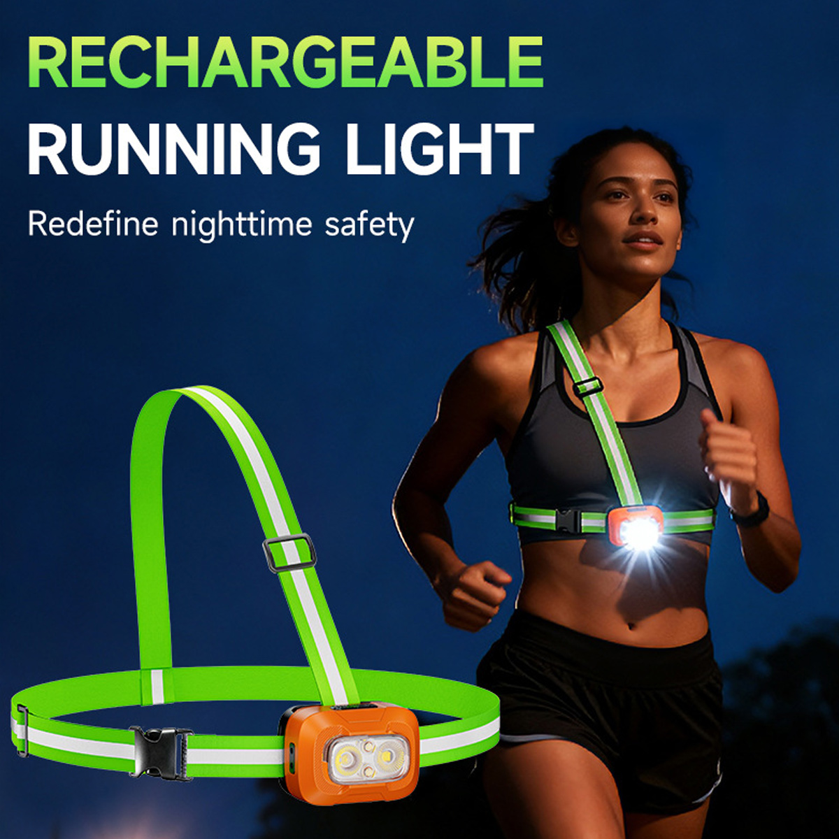 Lanterna de Peito Recarregável - Running Gear For Night avaliação e preço