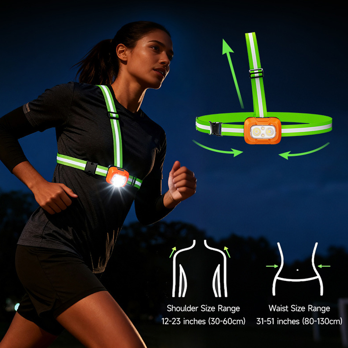 Lanterna de Peito Recarregável - Running Gear For Night avaliação e preço