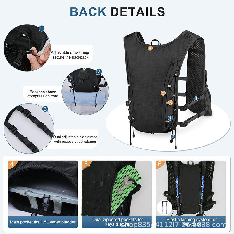 Colete de hidratação, mochila  - Running Gear Competition avaliação e preço