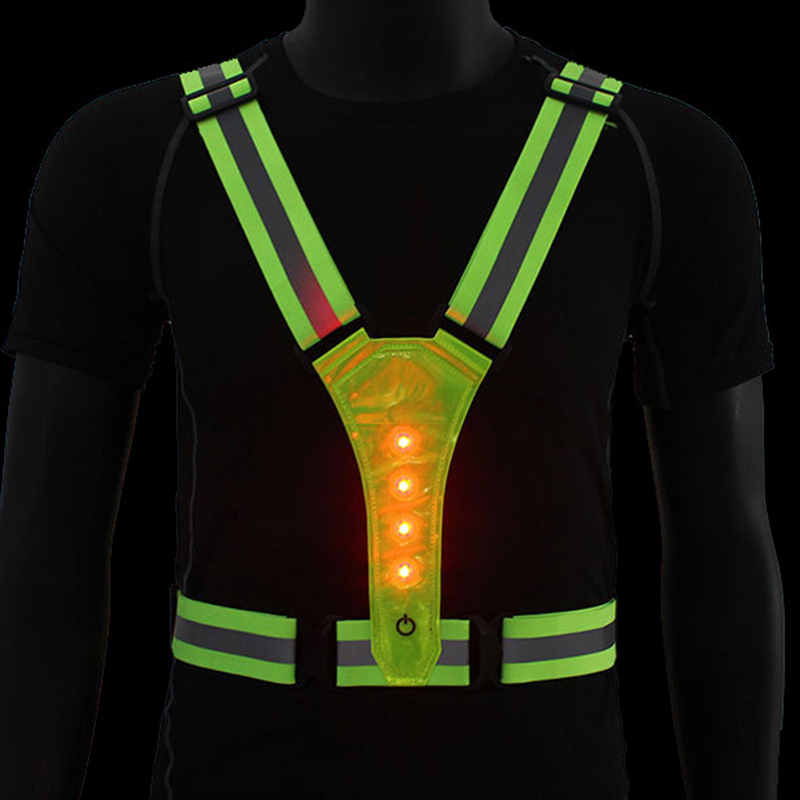 Colete de segurança LED ajustá - Running Gear For Night avaliação e preço