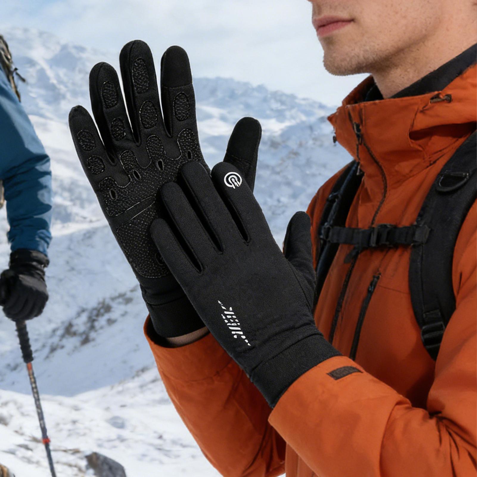 Luvas de ciclismo quentes dedo - Running Gear In Snow avaliação e preço