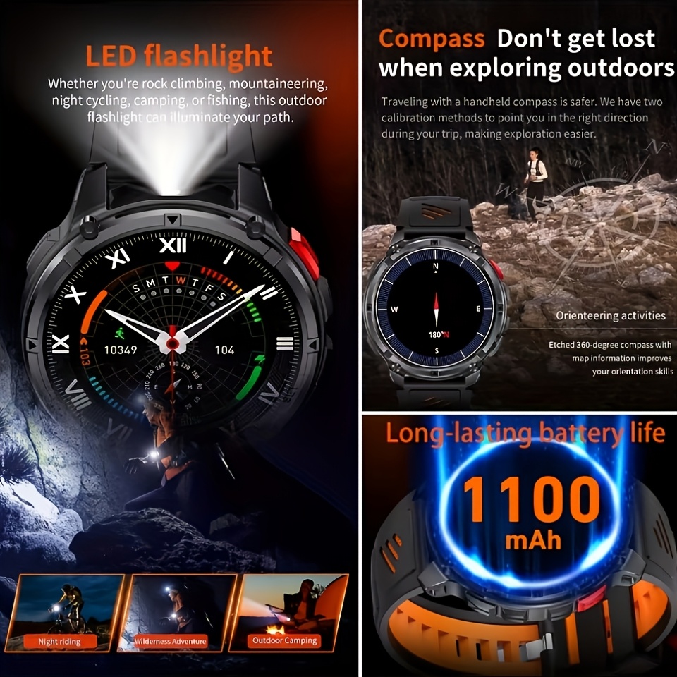 Novo Smartwatch T-REX3 Ultra c - Gps Running Watch avaliação e preço