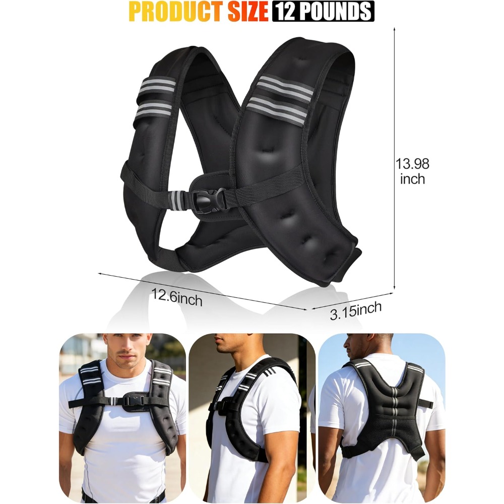 Colete de Fitness com Peso Pré - Running Gear Vest avaliação e preço